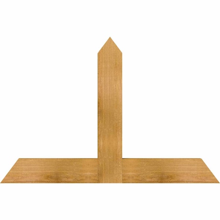 Ekena Millwork Portland Rough Sawn Timber Gable Bracket, Western Red Cedar, 36"W x 24"H x 2"D x 4"F, 16/12 Pitch GBW036X24X0204POR00RWR
